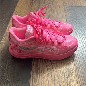PUMA Stewie Basketball Shoes Pink Athletic Sneakers Women’s Size 8